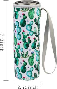 img 3 attached to 🧴 Reusable Bottle Sleeve Insulated Water Bottle Cooler Cover - Fresh Style: Fits 12-18 oz Glass and Plastic Bottles