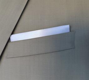 img 1 attached to 👔 Pocket Squares Miami Presidential White: Elevate Your Style with Perfection