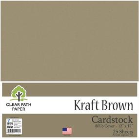 img 3 attached to Kraft Brown Cardstock Cover Sheets Crafting for Paper & Paper Crafts