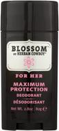 🌸 herban cowboy maximum protection deodorant - blossom for her - long-lasting and odor-fighting 2.8 oz stick (80 grams) logo