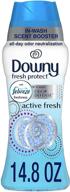 downy fresh protect 14.8 oz, active fresh, in-wash scent booster beads logo