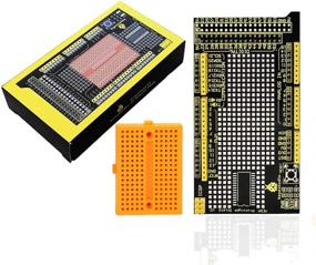 img 4 attached to 🔧 Улучшенное прототипирование Arduino Mega: Плата KEYESTUDIO MEGA Prototype Shield V3 с макетной платой, идеально подходит для проектов по созданию цепей.