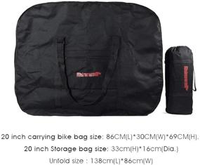 img 3 attached to 🚲 CamGo 20 Inch Folding Bike Bag: Waterproof Travel Case for Convenient Bicycle Transportation