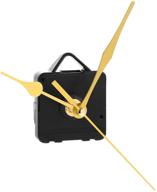 ⏲️ doitool ultra silent quartz clock movement with long shaft replacement, wall clock kits and mechanism parts, 3 hands included. no battery requirement. (gold) logo