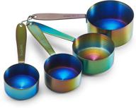 🌈 stainless steel iridescent measuring cups set by farberware - pack of 4 logo