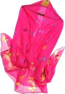 🌷 shanlin floral scarves tulips yellow women's accessories in scarves & wraps - flower power collection logo