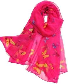 img 3 attached to 🌷 Shanlin Floral Scarves Tulips Yellow Women's Accessories in Scarves & Wraps - Flower Power Collection