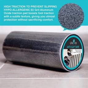 img 1 attached to 🚧 High-performance Anti-Slip Traction Tape - 12 Inch x 30 Foot, Ideal Grip, Friction, and Abrasive Adhesive for Stairs, Tread Step, Indoor and Outdoor Use (Tape, 12&#34; X 30&#39;)