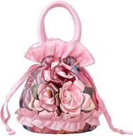 👜 versatile drawstring pouch handbag: ideal women's accessory for wallets & essentials logo