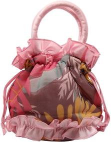 img 2 attached to 👜 Versatile Drawstring Pouch Handbag: Ideal Women's Accessory for Wallets & Essentials