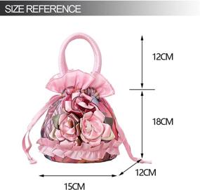 img 3 attached to 👜 Versatile Drawstring Pouch Handbag: Ideal Women's Accessory for Wallets & Essentials