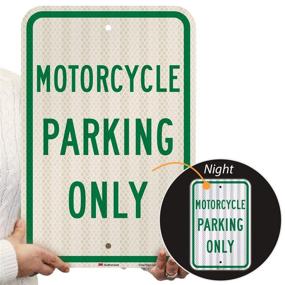 img 3 attached to Motorcycle SmartSign Intensity Reflective Aluminum