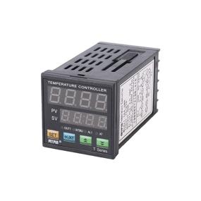 img 2 attached to Digital Programmable PID Temperature Controller with Meter Indicator, Jaybva Universal Thermostat Fahrenheit and Celsius Display SSR and Alarm Output, Includes 25A Solid State Relay and Thermocouple Probe