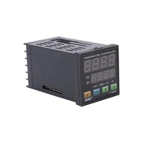 img 1 attached to Digital Programmable PID Temperature Controller with Meter Indicator, Jaybva Universal Thermostat Fahrenheit and Celsius Display SSR and Alarm Output, Includes 25A Solid State Relay and Thermocouple Probe