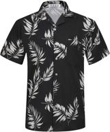 hawaiian men's clothing: aptro casual sleeve shirts for effortless style logo