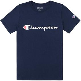 img 3 attached to 👕 Набор майек Champion Heritage для мальчиков с двумя футболками с логотипом - лучшая детская одежда