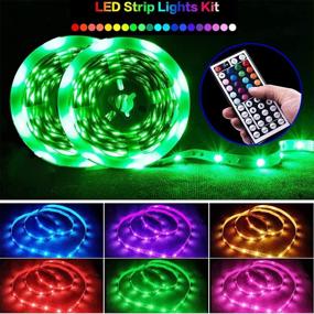 img 2 attached to 🎁 YORMICK 32.8 Feet/10M LED Strip Lights with 44 Keys Remote Control - 20 Colors Changing RGB LED Light Strip for Bedroom, TV, Bar, Kitchen, Party - Perfect Gift for Christmas