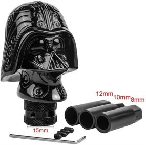 img 2 attached to 🖤 Black Darth Vader Head Stick Shift D1 Shifter Knob - Car Gear Lever Knob, Car Accessories