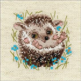 img 1 attached to RIOLIS Counted Cross Stitch Hedgehog