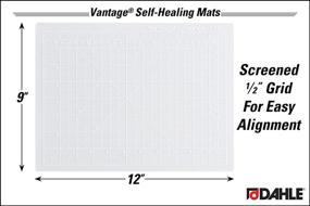 img 2 attached to Dahle Vantage 10680 Self-Healing Cutting Mat, 9x12 inches, 1/2 inch Grid, 5 Layer Design for Maximum Healing, Ideal for Craft and Sewing Projects, Clear