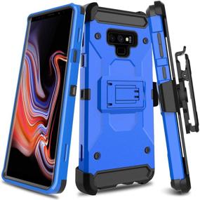 img 4 attached to Blue Leptech Kickstand Series Case for Samsung Galaxy Note 9 / SM-N960U - Enhanced SEO