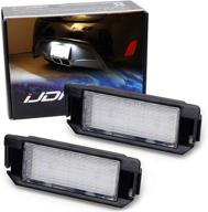 🚘 enhance your vehicle's aesthetics with ijdmtoy oem-fit 3w full led license plate light kit for hyundai veloster, genesis coupe, and kia soul 2009-2019 logo