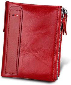 img 4 attached to 👜 Genuine Leather SHUAINIU Wallet with Advanced Blocking Technology