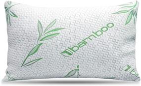 img 4 attached to 🌹 Rose Home Goods Premium Bamboo Pillow - Adjustable Pillows for Better Sleep, Ideal for Back, Stomach, Side Sleepers - Shredded Memory Foam with Washable and Removable Case (Queen Size 1 Pack), White