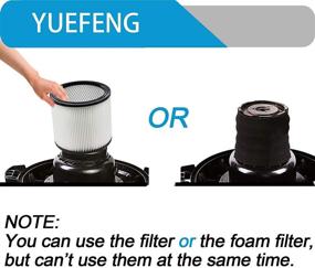 img 3 attached to 🔍 YUEFENG 90304 Filter & 90585 Foam Sleeve for Shop-Vac 5 Gallon+ Vacuum | Compare Part 90304, 90585 (2+2)