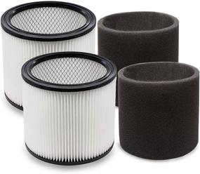 img 4 attached to 🔍 YUEFENG 90304 Filter & 90585 Foam Sleeve for Shop-Vac 5 Gallon+ Vacuum | Compare Part 90304, 90585 (2+2)