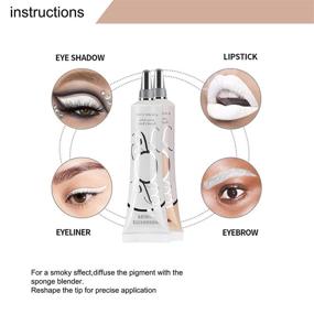 img 3 attached to База для век MAEPEOR Matte Eye Primer - Предотвращает жирный эффект на веках, долговременная и водостойкая основа для всех видов теней (Средняя, 15мл)