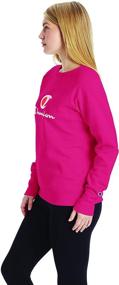 img 2 attached to Champion Womens Crewneck Raspberry Small Women's Clothing and Swimsuits & Cover Ups