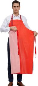 img 1 attached to 🧤 Dishwashing Waterproof Vinyl Apron, Long-lasting and Ideal for Kitchen Use