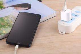 img 2 attached to ZLONXUN Wall Charger Block Power Adapter Plug for iPhone & iPod Touch - Convenient 3 Pack Charging Cube