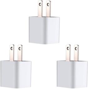 img 4 attached to ZLONXUN Wall Charger Block Power Adapter Plug for iPhone & iPod Touch - Convenient 3 Pack Charging Cube