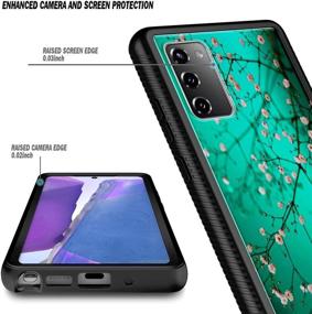 img 2 attached to NZND Case for Samsung Galaxy S20 FE 5G - Full-Body Protective Shockproof Rugged Bumper Cover with Built-in Screen Protector, Impact Resistant and Durable Phone Case (Flower Design: Plum Blossom)