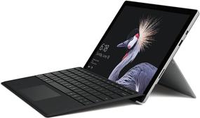 img 3 attached to 💻 Microsoft Surface Pro 1796 (HGG-00001) Intel Core M, 4GB RAM, 128GB SSD, 12.3-дюймовый сенсорный экран, Windows 10 Pro с чёрной защитной клавиатурой типа Cover.