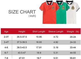 img 1 attached to Sleeve Shirts Toddler School Uniform Boys' Clothing and Tops, Tees & Shirts