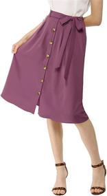 img 4 attached to 👗 Stylish Button Casual Belted Clothing for Women - Allegra Women's Line