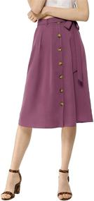 img 1 attached to 👗 Stylish Button Casual Belted Clothing for Women - Allegra Women's Line