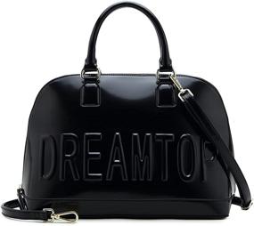 img 4 attached to DREAMTOP Women's Fashion Dome Satchel Handbag: Classy Top Handle Shoulder Tote Bags for Chic Style