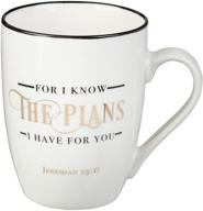 ☕ jeremiah 29:11 ceramic christian coffee mug for women and men - inspirational coffee cup and christian gifts, 12oz - enhancing visibility and discoverability for christian coffee mug logo