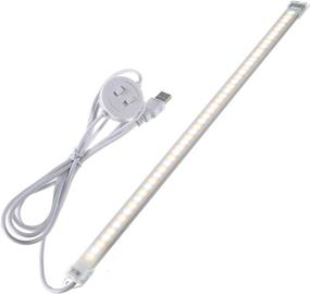 img 4 attached to LULUAN Dimmable Under Cabinet Lighting - Portable USB Craft Light with 3 Color Temperature Options: Ideal for Craft Table, Pianos, Music Stands, Kitchen, Shelf - Eye-Care LED Desk Reading Lamp