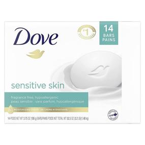 img 3 attached to 🕊️ Dove Beauty Bar: Ultra Moisturizing, Fragrance-Free, Hypoallergenic for Soft & Gentle Cleansing - 3.75 oz, 14 Bars