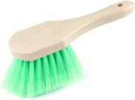 🧽 brushdepot short handle soft bristle car wheel brush: effectively cleans dirty tires &amp; removes road grime, ideal for trucks, rvs, suvs, motorcycles, and boat decks logo
