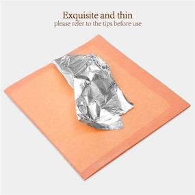 img 2 attached to ✨ Genuine Silver Leaf: 25 Sheets Booklet, Each 11cm x 11cm – Large Loose Leaf Silver