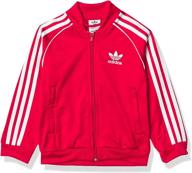 adidas originals унисекс молодежный трек скарлет логотип