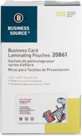 business source card laminating pouches logo