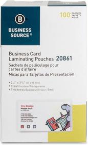 img 4 attached to Business Source Card Laminating Pouches