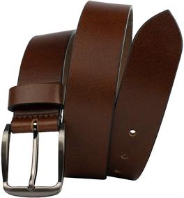 img 4 attached to Brown Belt for Men: Nickel-Free Millennial Accessory
